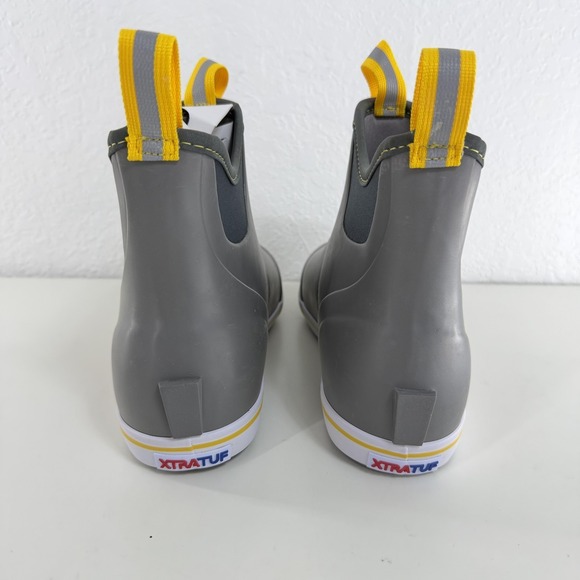 Xtratuf Ankle Deck Boots Mens Size 10 Gray Wide Waterproof Slip Resistant - Picture 5 of 8